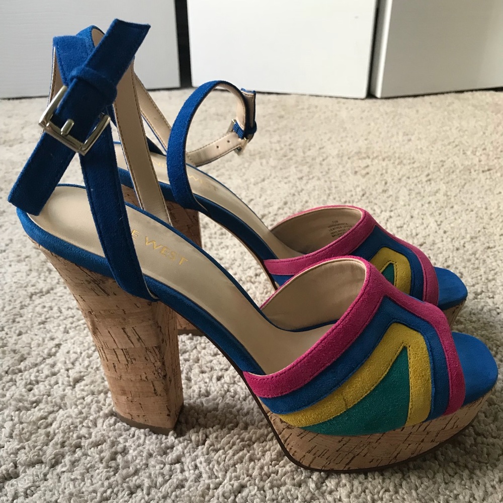 NineWest damonica summer platform heels